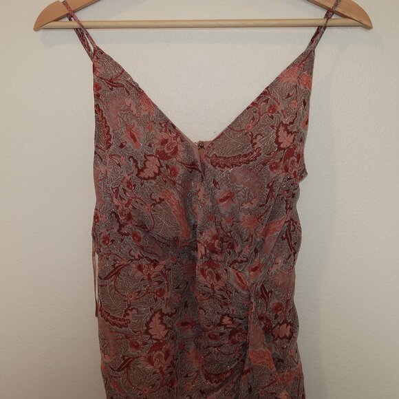 Floret Studios Floral Ruffle Chiffon Dress - Picture 1 of 7